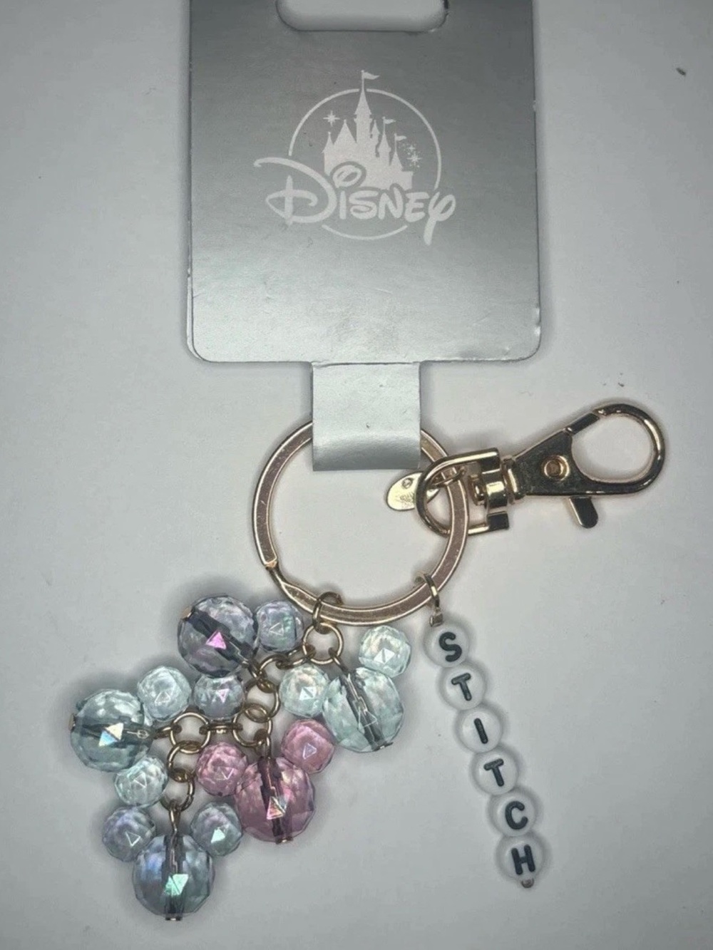 Store Stitch Beaded Keychain Lilo & Stitch Iridescent Mickey Icon Charms